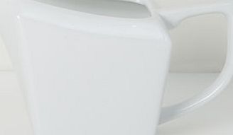 Bhs Retro Square Creamer, white 9579190306