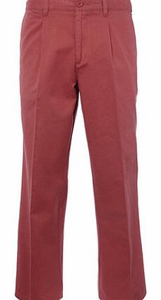Bhs Rosewater Pleat Front Chinos, Red BR58A05ERED