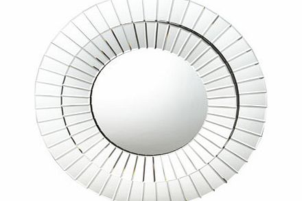 Bhs Round Double Border Mirror, clear 30918452346