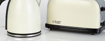 Bhs Russel Hobbs cream kettle and toaster twin pack,
