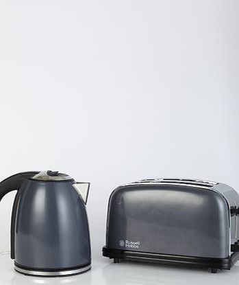 Bhs Russel Hobbs grey kettle and toaster twin pack,