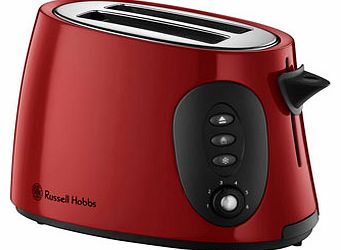 Bhs Russell Hobbs red stylis 2 slice toaster, red