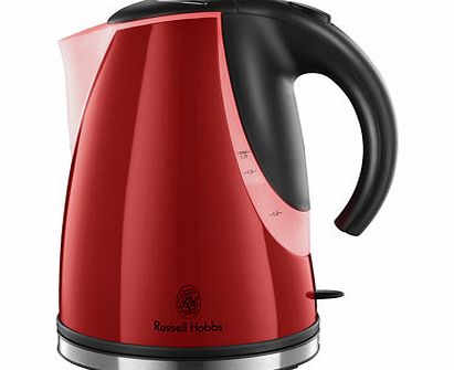 Bhs Russell Hobbs Red Stylis Kettle, red/black