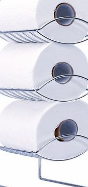Bhs Sabichi oceana 3 tier toilet roll holder, chrome