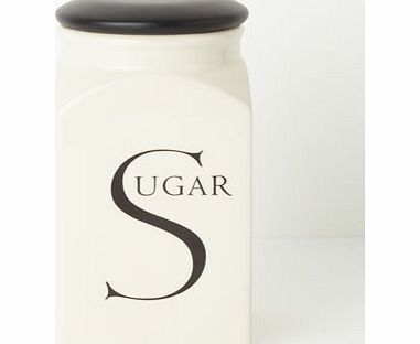 Bhs Script Sugar Jar, cream 677580005