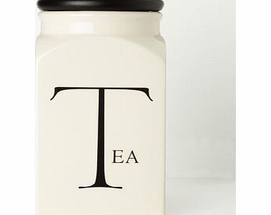 Bhs Script Tea Jar, cream 677560005