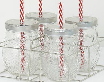 Bhs Set of 4 Owl Glass Drink Cup, clear 9578562346