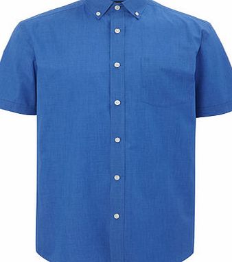 Bhs Short Sleeve Plain Shirt, Blue BR51V02GBLU