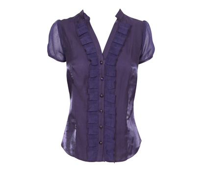 Short sleeve shimmer shirt