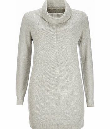 Bhs Silver Cowl Neck Tunic, silver 12033590430