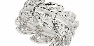 Bhs Silver Leaf Stretch Ring, silver 12179950430