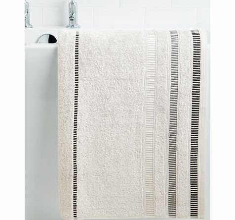 Bhs Silver Linear weft bath sheet, silver 1925650430