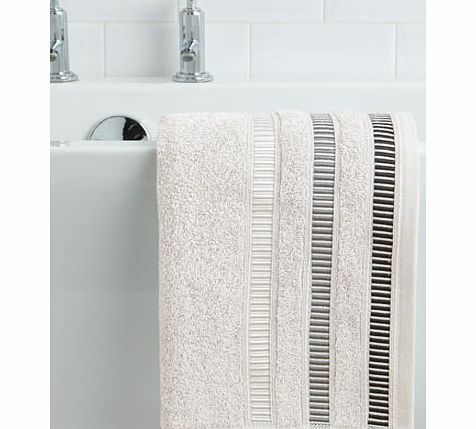 Bhs Silver Linear weft hand towel, silver 1925630430