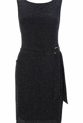 Bhs Silver Lurex Ring Detail Dress, silver 12034150430