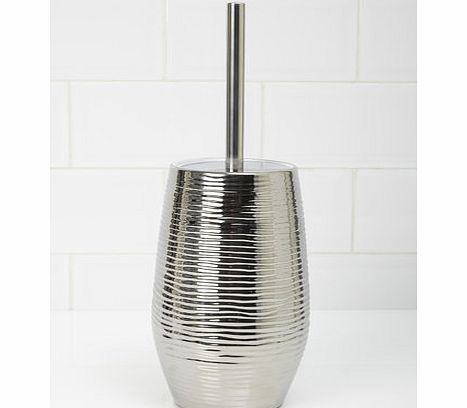Bhs Silver Metallic Toilet Brush, silver 1944340430