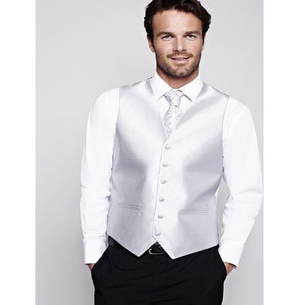 Silver Paisley Print Tie, Grey BR66W17EGRY