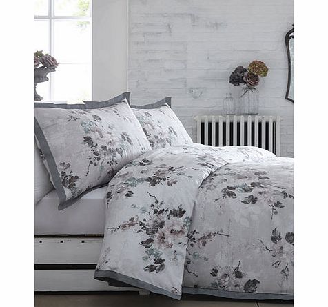Bhs Sketchy floral printed bedding set, grey