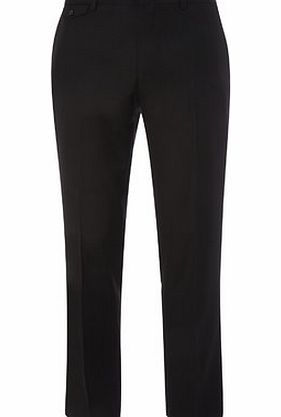 Bhs Slim Black Twill Trousers, Black BR65S02GBLK