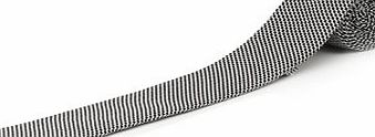 Bhs Slim Black Zig Zag Tie, Black BR66D21GBLK