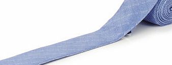 Bhs Slim Blue Textured Check Tie, Blue BR66D24GBLU