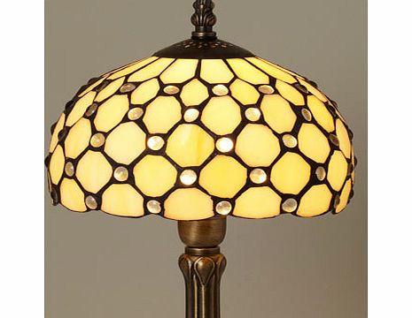 Small Jewel Tiffany Shade, antique brass