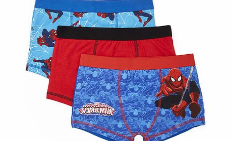 Bhs Spiderman Boys 3 Pack Trunks, red 1497403874