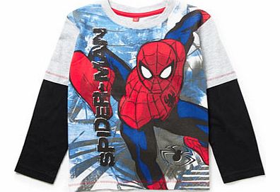Bhs Spiderman Long Sleeve Top, black 1601998513