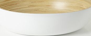 Bhs Spun Bamboo Salad Bowl, white 9578240306