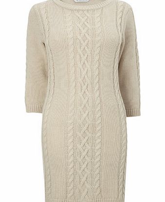 Bhs Stone Cable Dress, stone 588391362