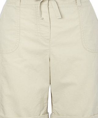 Bhs Stone Cotton Shorts, stone 2207700263