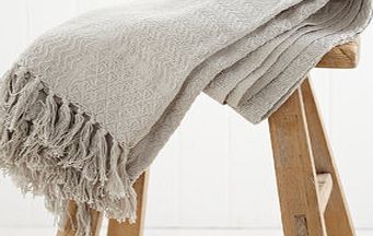 Bhs Stone Essentials Throw, stone 1865610263