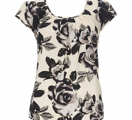 Bhs Stone Floral Shell Top, stone 12035710263
