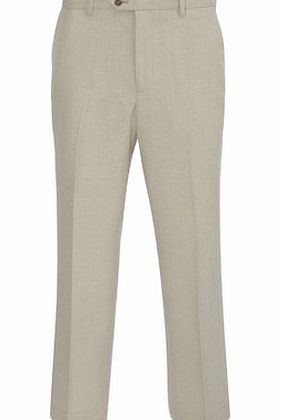Bhs Stone Linen Look Trousers, Cream BR65L01GNAT