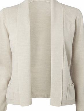 Bhs Stone Supersoft Shawl Collar Cardigan, natural