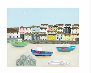 Bhs Studio Collection Boats in the harbour framed