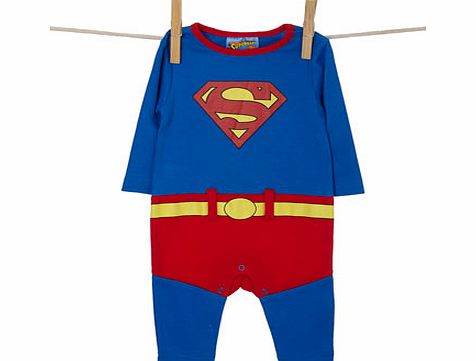 Bhs Superman Baby Boys All-In-One, bright blue