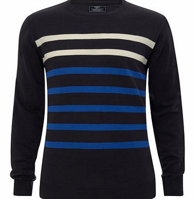 Supersoft Breton Stripe Jumper, Blue BR53A01ENVY