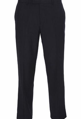 Bhs Tailored Navy Pindot Trousers, Blue BR65T06GNVY