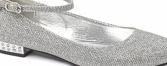 Bhs #Tammy Girl Silver Mini Heel Shoes, silver