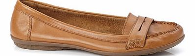 Bhs Tan Hush Puppies Ceil Penny Moccasin Shoes, tan