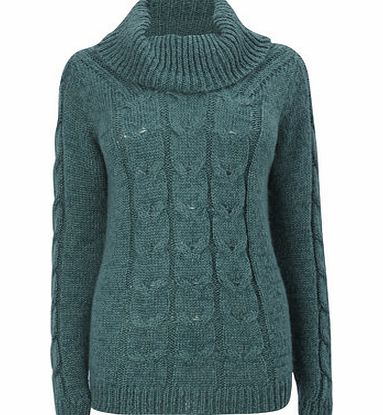 Bhs Teal Chunky Cable Jumper, teal 586673201