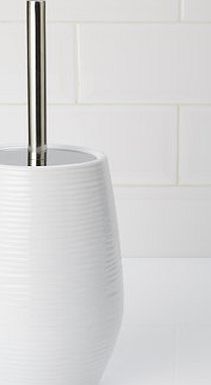 Bhs Textured White Toilet Brush, white 1945790001