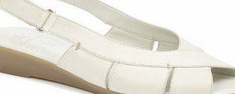 Bhs TLC Beige Wide Fit Cross Over Sling Sandals,