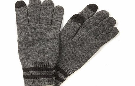 Bhs Touchscreen Gloves, Grey BR63G09FGRY
