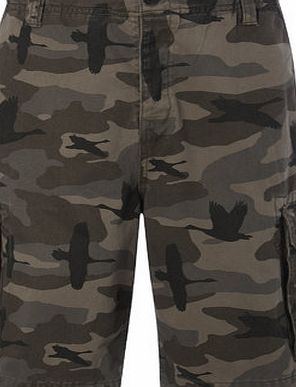 Bhs Trait Camo Print Cargo Shorts, Green BR57C01GGRN