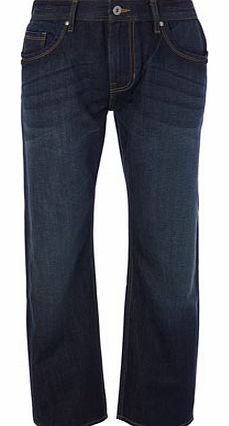 Trait Dirty Tint Relaxed Fit Jeans, Blue