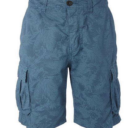 Bhs Trait Floral Cargo Shorts, Blue BR57C01GBLU
