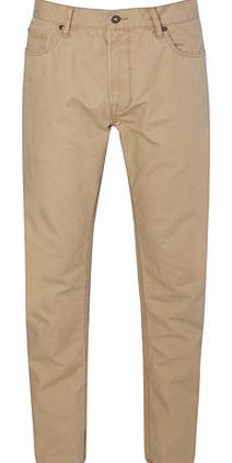 Bhs Trait Natural 5 Pocket Trousers, Cream BR58E02ENAT