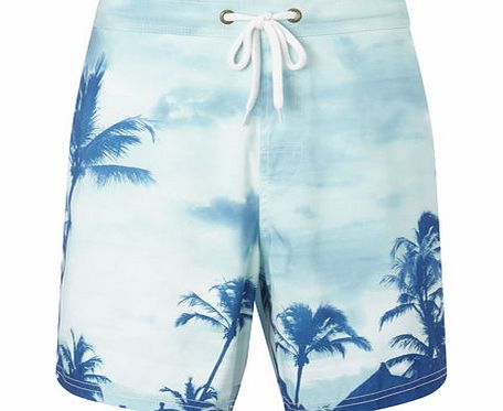 Bhs Trait Photographic Swim Shorts, Blue BR57C04GBLU