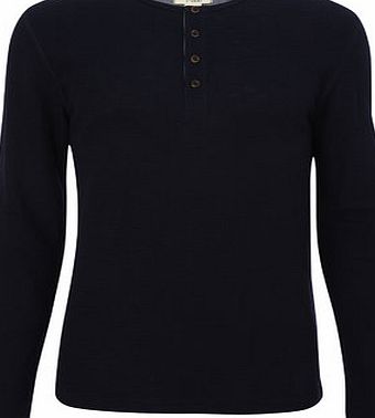 Bhs Trait Plain Navy Long Sleeve Top, Blue BR54T01FNVY